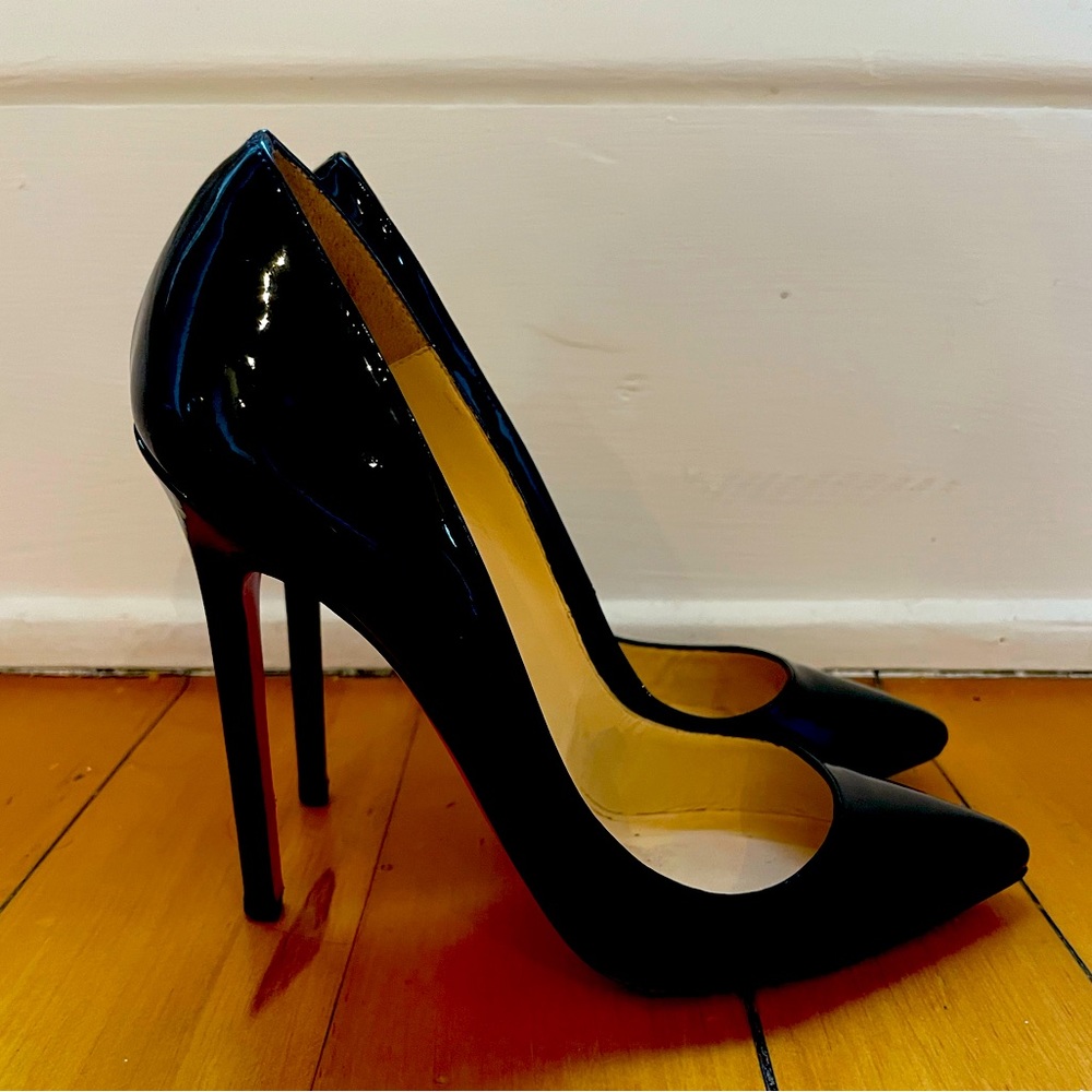 Christian Louboutin Pigalle 120mm in black patent